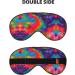 SSIMOO Colorful Tie Dye Eye Mask - Double-Sided Soft & Light Blocking for Quality Sleep - International Shipping - Buy Online on GoSupps.com