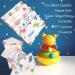 Duncan Duck 6 Layer Muslin Cloths for Baby - Super Soft Dinosaur Design - Essential Newborn Wash Cloth and Burp Cloths - 100% Cotton Muslin Squares - Buy Online on GoSupps.com