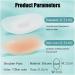 QUUPY 2 Pairs Silicone Shoulder Pads - Reusable Anti-Slip Push-Up Enhancer for Women's Clothing - Transparent & Nude Color - Buy Online on GoSupps.com