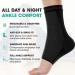 Modvel Foot & Ankle Brace Socks - Compression Sleeve for Sprained Ankle Support Tendonitis & Arthritis - Unisex Sports Running Ankle Brace - Large Size Black - Buy Online on GoSupps.com