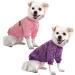Hualisiji dog sweater Small dog chihuahua sweater dogs dogs dogs knitting sweater elasticity warm and light with a soft texture easy to wear (pink+purple s) 2PCs pink+purple s