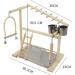 Holzsammlung Bird Playground Wooden Parrot Stand Bird Play Stand Parrot Perch Stand with Ladder Bird Play Gym Toy Cage Accessories for Small Middle Parakeets Cockatiels Finches Budgie Lovebirds #17 - Buy Online on GoSupps.com