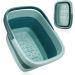 Udefineit Large Collapsible Foot Bath Soak Tub | 15L/4 Gallons Portable Feet Spa Basin with Massage Acupoint | Pedicure Foot Soak Bucket for Home Spa Treatment - Buy Online on GoSupps.com