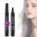 2PCS Whimsyard Eyebrow Pencil - Upgraded Microblading Effect Eyebrow Pen Four Forks Water Eyebrow Pencil Waterproof Eyebrow Pen for Hair-Like Natural Brows Last All-Day (Black)