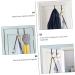ORFOFE 2Pcs Hangers Over Door Clothes Hanger Clothes Rack Coat Hooks Cupboard Door Towel Black 17.00X9.00X8.00CM - Buy Online on GoSupps.com