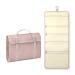 Rempry Hanging Travel Toiletry Bag, Portable Makeup Cosmetic Bags Multi-Compartment for Travel Accessories Organizer, Bathroom Shower, Crocodile Pink