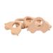 5 Wooden Baby Bite Rings - Natural Beech Animal Teething Toys for Pain Relief | Durable & Smooth Design - Buy Online on GoSupps.com