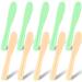 Large Cosmetic Spatula 10 Pcs Multipurpose Jelly Mask Applicator Plastic Face Makeup Spatula Reusable Beauty Spatula Skincare Tools Makeup Scoop DIY Mask Mixing and Sampling Spoon (Yellow & Green)