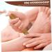 Plafope 6-Piece Acupressure Massage Tools Set - Multi-Purpose Eye Neck Shoulder and Foot Massagers - Manual 11.5x1.5cm Light Brown - Buy Online on GoSupps.com