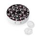 Head of A Rabbit Round Case For Contact Lens Kit Storage Box with Mirror Printed