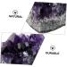 MUCKLILY Purple Ornament 2pcs Amethyst Cluster Chips Natural Crystal Decoration Natural Crystal Ornament Various Ornaments - Buy Online on GoSupps.com