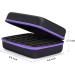 TUZAZO Essential Oils Storage Case - Hard Shell Carrying Case for 30 Bottles - Shockproof & Durable - Includes Bottle Opener and Labels (Black&Purple) - Buy Online on GoSupps.com