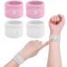 ACWOO Motion Sickness Wristbands - 2 Pairs Anti-Nausea Bands for Kids & Adults | Car & Sea Sickness Relief | Pink & White - Buy Online on GoSupps.com