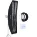 Godox 35cm x 160cm 14"x63" Strip Beehive Honeycomb Grid Softbox Bowens Mount for Godox Flash Light and Other Studio Flash Light 35x160cm