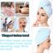 Betroy Wrap Turban Towel Set - 4 Ultra-Suction Microfiber Hair Drying Towels (51x22cm) in Blue Pink Purple Yellow - Perfect for Fast Drying & Salon Results - Buy Online on GoSupps.com
