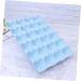 Hemoton Egg Holder Organizer Box Straw Stacked Grids for Refrigerator Storage Holder Egg Breakage-proof Thicken Wheat Blue Blue 29*19CM - Buy Online on GoSupps.com