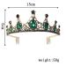 Beaupretty Royal Strass Tiara Crown - Vintage Crystal Pageant & Wedding Jewelry Headband (Green) - Shop Internationally - Buy Online on GoSupps.com