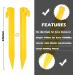 Hikemax 10 Pack 9 Inch Heavy Duty Plastic Tent Stakes - Essential Gear for Camping, Backpacking, Gardening - Buy Online on GoSupps.com