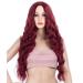 BGHJUE African Red Long Roll Synthetic Lace Front Wig for Black Women - Heat Resistant Soft Hair - Buy Online on GoSupps.com