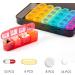 Weekly Pill Box Organizer - 4x Daily Large 28 Compartment Case for Medications Vitamins & Supplements - International Shipping - Buy Online on GoSupps.com