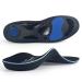 PCSsole Orthotic High Arch Support Insoles Gel Sport Insert for Flat Feet Plantar Fasciitis Feet Pain Over Pronation Work Boots for Men and Women L:Men(10-11.5)30cm Black