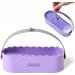 Brush Cleaning Stand - Makeup Brush Drying Stand Brush Cleaning Organizer | Multipurpose Makeup Brush Cleaning Bowl Cosmetic Brush Storage Painting Pen Brush Organizer on Writing Purple - Buy Online on GoSupps.com