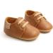 RVROVIC Baby Boys Girls Anti-Slip Oxford Loafer Flats | Infant Toddler PU Leather Soft Sole Shoes | 6-12 Months | Brown - Buy Online on GoSupps.com