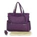 Yimidear Multifunctional Baby Diaper Mummy Changing Bag Waterproof Nappy Bag Tote Shoulder Bag Purple
