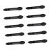 Baluue 10pcs Eyeshadow Brush Sponge Applicator Dual Sides Eyeshadow Face Eyeshadow Makeup Tool Supple Black