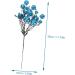 Zerodeko 6pcs Berry Bunch Cuttings Artificial Red Berry Stems Green Decor Wedding Decorations Artificial Berry Twig Stem Holly Berries for Crafts Ornament Plastic Christmas Plant Blue 30x10cm - Buy Online on GoSupps.com