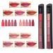 KTouler 2 Pcs 10 Colors 5 In 1 Matte Lipstick Makeup Set  Velvet Hydrated Moisturizing Long Lasting Lip Gloss Makeup Gift Sets for Girls and Women