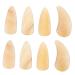 POPETPOP 8 Pcs Guzheng nail pieces Guzheng Tools instrument fake nails false nail tips Finger thumb picks Guzheng Nail Covers guitar nail picks portable child erhu musical instrument horns 3X1.2X0.1CM Light Yellow