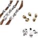 cuhair 10 pieces halloween unisex vintage skull design pearl ponytail holder hair ring braid for women accessories men bear boy girls