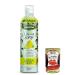 Italian Gourmet E.R. SPRAYLEGGERO Pack of 6 bottles of extra virgin olive oil flavored with lemon 400 ml thanks to the practical sprayer you can save up to 90% of the oil + 400 g gourmet Italian polpa