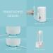 Panasonic EW1614AW503 Family Mouth Shower - Ultrasonic Teeth Cleaner with 10 Settings IPX7 Waterproof 5 Nozzles Kids Mode - Perfect for Orthodontics - Buy Online on GoSupps.com