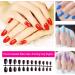 dijiusidy Nail Set Glossy French Style Scratch Resistant Press-on Fingernails Strong Viscosity Adjustable Solid Manicure Stickers Type 3 - Buy Online on GoSupps.com