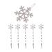 Minkissy Snowflake Hair Clips - 6 Christmas Crystal Hairpins for Winter Styling (White) | International Shipping Available - Buy Online on GoSupps.com