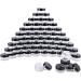 DOITOOL 120 Pcs Rainbow Key Chain Jars Makeup Samples Baby Diaper Bag Cosmetic Storage Jar Cream Box Round 3*3*1.6cmx2pcs Blackx2pcs - Buy Online on GoSupps.com
