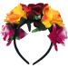 Mexican Flower Crown Headband Halloween Hairband Rose Flower Crown Headpiece Floral Hair Accessories for Cosplay Carnival Party Beach Vacaton - Buy Online on GoSupps.com