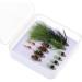 Ivei Fly Fishing Flies Kit - Premium Hand-Tied Assortment of 12 Dry/Wet Flies Nymphs & Streamers with Portable Box for Trout & Bass Fishing - Buy Online on GoSupps.com