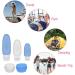 Selizo 10 Leakproof Silicone Travel Bottles - Cosmetic Toiletry Squeeze Containers - Buy Online on GoSupps.com
