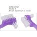 False Teeth Brush Plaque Removal Denture Toothbrush Double Sided Ergonomic Portable Soft Hair for Home Travel for Elderly(Purple) - Buy Online on GoSupps.com