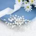 Edary Bridal Silver Wedding Hair Combs - Rhinestone & Pearl Hair Accessories for Women & Girls - Buy Online on GoSupps.com