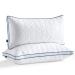 Bedstory pillow 40x80 2 -Set pillow 40x80 2x950g microfiber sleeping pillow breathable and washable bed pillow for allergy sufferers and side sleepers soft solid and supportive 40x80 (2 Set)