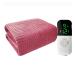 Athuah heating blanket for double bed heating blanket intelligent warm blanket warm heating bed thermostat safety heating (color: pink size: 180 x 90 cm) Pink 200x180cm