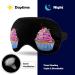 Watercolor Cupcake Sleep Mask | Adjustable Strap | Block Light for Men & Women - Buy Online on GoSupps.com