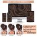 Deethens Messy Hair Bun Scrunchie - Curly Updo Ponytail Chignon Hairpiece in Medium Chestnut Brown - Buy Online on GoSupps.com