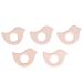 Yousiliang 5pcs Baby Teethers Bird Shape Baby Teether Pain Relief Teething Toy DIY Pendant Crafts Accessories