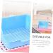 COLLBATH Box Rabbit Training Potty Chinchilla Toilet Trainer Potty Pet Pan Gerbil Toilet Rabbit Potty Plastic 28x23cm Blue - Buy Online on GoSupps.com
