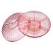 Fruit Dish to Go Plates with Lids Kids Tray Appetizer Plate Food Candy Case Travel with re-usable 29X29X15CM Orange